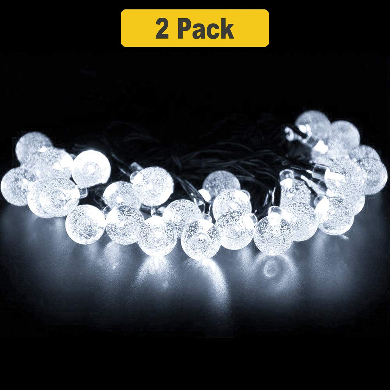 Sparkling 30 LED Solar Bubble String Lights for Outdoor Ambiance